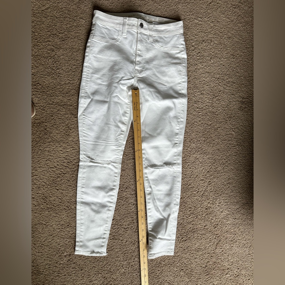 American Eagle Outfitters White Women's Jeggings - Picture 5 of 6